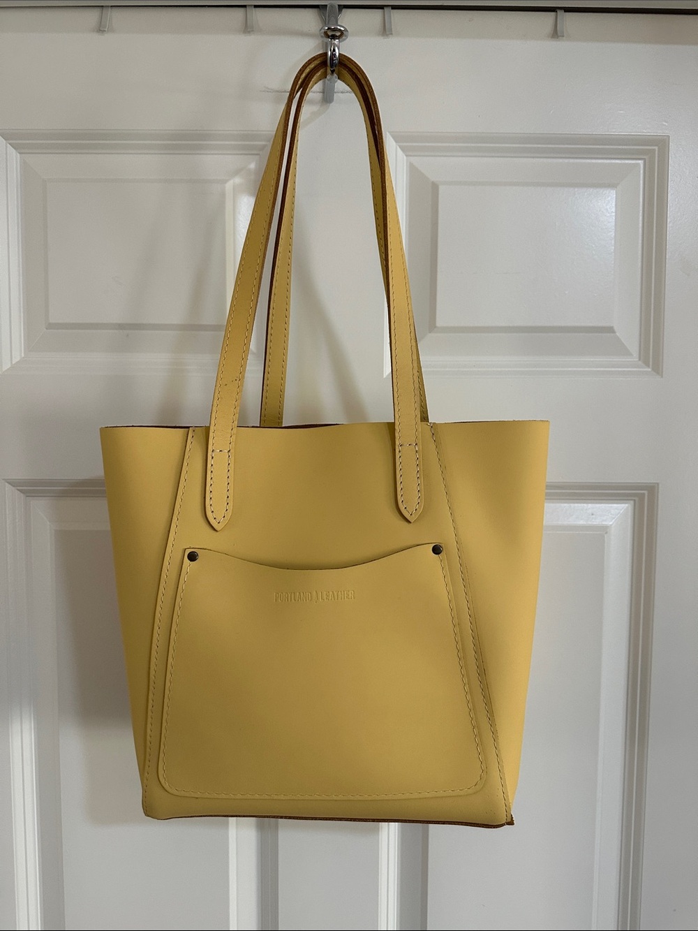 Portland Leather Goods Large Juliette Tote Vanilla Retired AP, NWOT